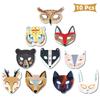 Safari Animal Mask Set: 10 Jungle-Themed Paper Masks for Baby Birthday Party Decor