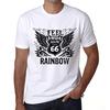 Men’s Vintage Tee Shirt Graphic T Shirt Feel The Rainbow White