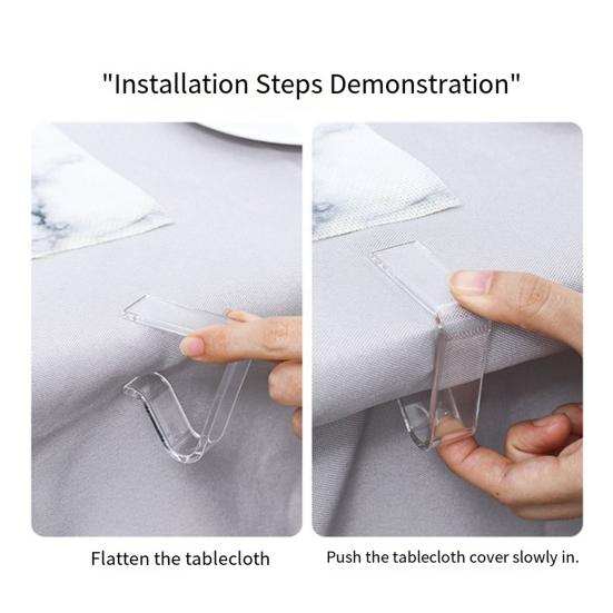 8/12 шт. Прозрачные зажимы для скатерти Мини-размер Нескользящие Широко используемые Прозрачные держатели для скатерти Зажимы для покрытия стола
