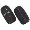 1 шт. Для Renegade Compass Grand Cherokee Chrysler 300C Wrangler Dodge Аксессуар Силиконовый Чехол-Крышка для Ключа Автомобиля с Пультом ДУ