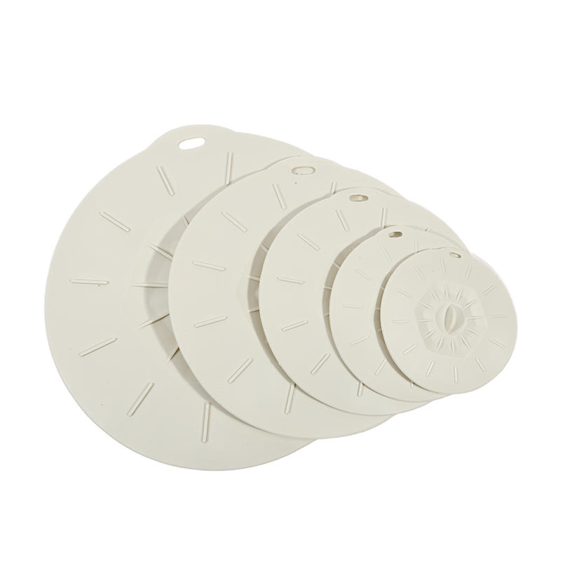 5pcs Reusable Universal Silicone Leak Proof Fresh-keeping Lid Easy Sealer Bowl Can Pan Pot Anti Overflow Cover Kitchen Cookware Accessories