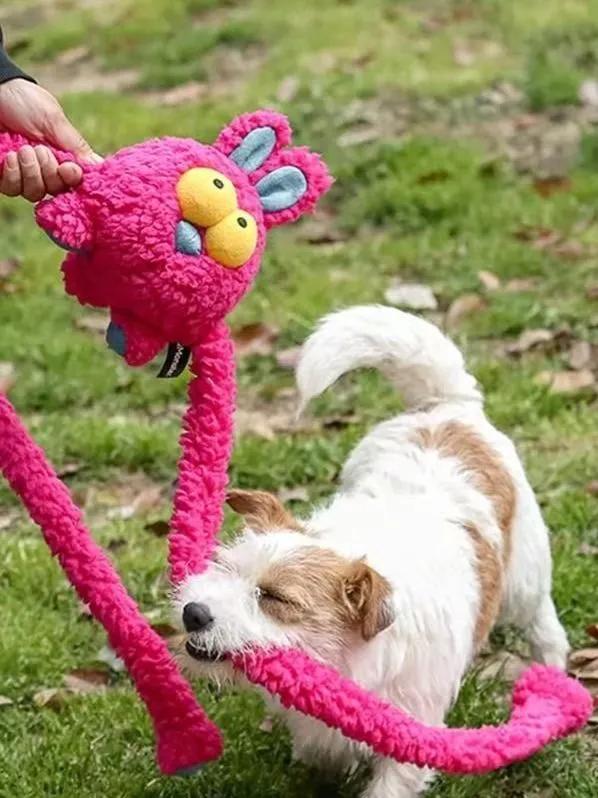 qmonster dog toy dragon with rustling paper