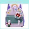 Unisex Kids Backpack With Arcshaped Straps And Playful Cartoon Pattern For Children In Preschool