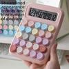 Fashion Desk Calculator, with 12-digit Display and Rainbow Buttons, Feels Comfortable.