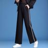 Women's Loose High-Waisted Wide-Leg Casual Pants - Spring to Winter, Plus Size Slimming, Straight-Leg Sportswear