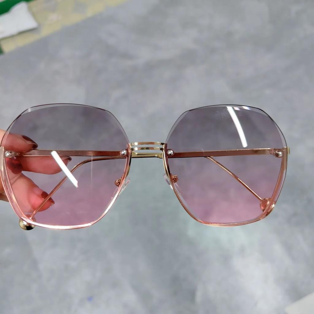 Модные шестиугольные солнцезащитные очки женские брендовые дизайнерские роскошные градиентные линзы солнцезащитные очки женские квадратные большие оттенки женские очки