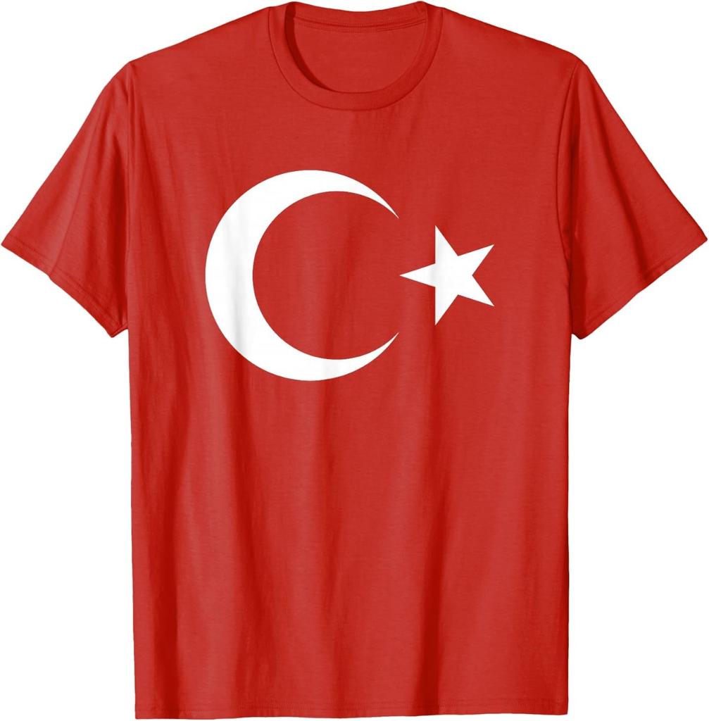 Turkish Flag T-Shirt for Men and Women Turkey Pride Tees Türkiye Heritage Tshirt