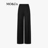 MO&Co. Merino Wool Blend Wide-Leg Pleated Casual Pants