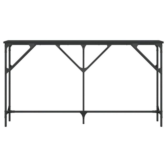 VidaXL Table console noir 140x23x75 cm bois d'ingénierie 837772