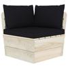 Day and Night - Day and Night Pallet Cushions 3 Units Black Oxford Fabric