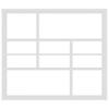 Wall Shelf White 90 x 16 x 78 cm Particleboard