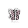 Fashion Pink Hope Charm Beads Suitable For Bracelets And Necklaces Romantic Heart Shape Women Jewelry