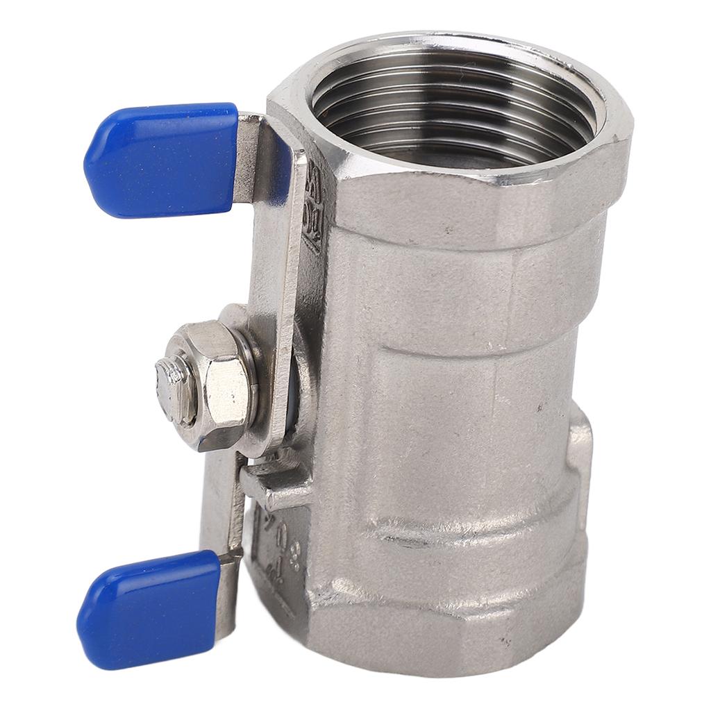 Шаровой кран 1 дюйм, полнопроходной, из нержавеющей стали, бабочкообразной формы, с двойной внутренней резьбой, для сада