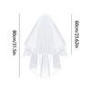 Bridal Veil Wedding Women'S Simple Short Wedding Veils For Brides With Comb For Brides Shower Party Chucky Costume Halloween