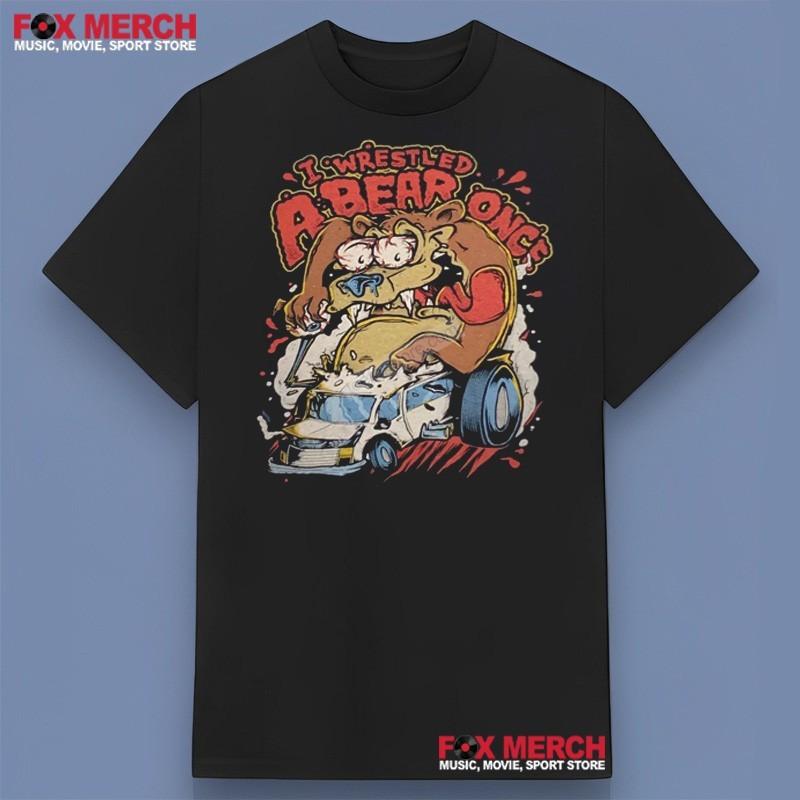 Iwrestledabear<wbr/>once Band Unisex Black T-Shirt Gift For Fans SN273 Unisex T-Shirt
