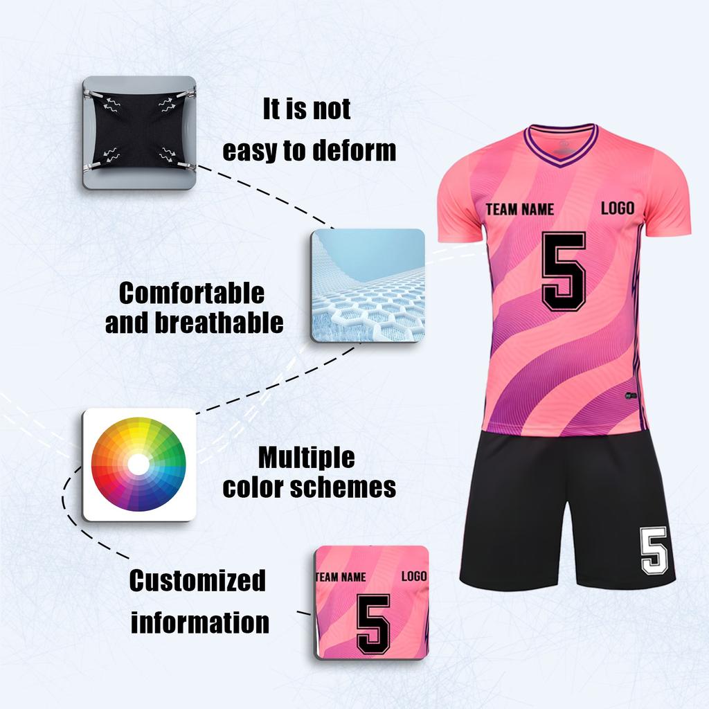 DIY Custom Adult And Children Three-piece Football Uniforms