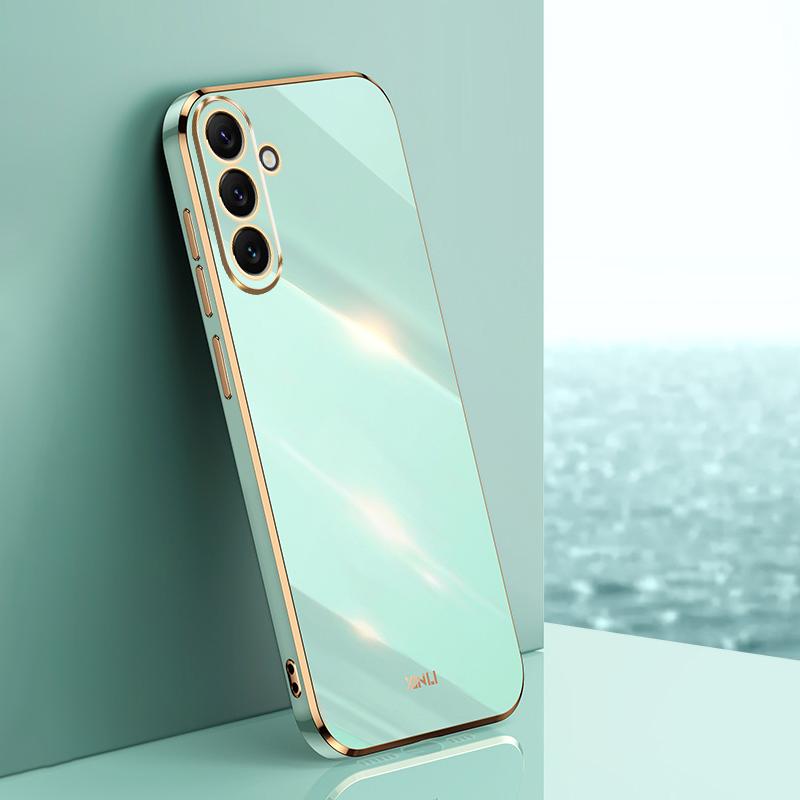 Защитная задняя крышка XINLI для Samsung Galaxy A54 5G, Электрооцинкованный ТПУ, Устойчивый к царапинам чехол для телефона
