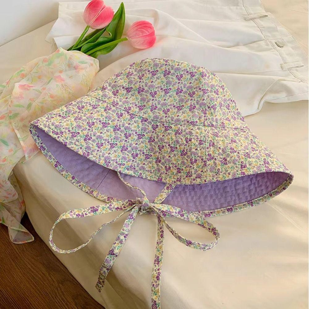Панамы с цветочным принтом, двусторонние летние шляпы от солнца, женская шляпа рыбака, шляпы-ведра