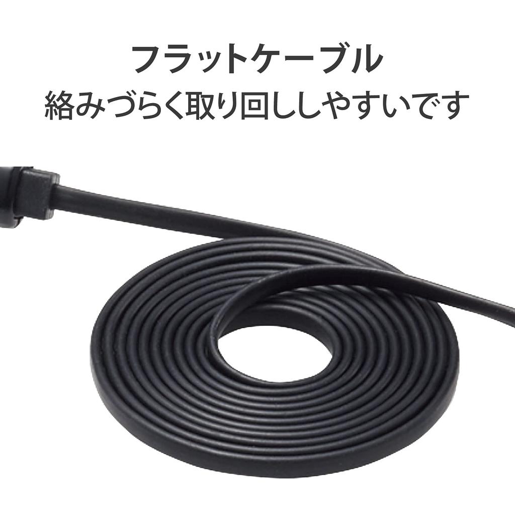 Elecom Проводная гарнитура Наушник Микрофон 4-контактный Монофонический с 4-контактным переходным кабелем Черный 3,5 мм HS-EP18TBK