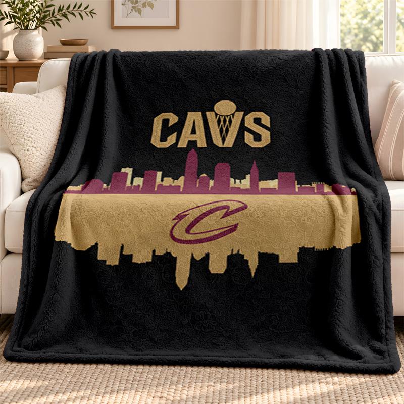 Cleveland Cavaliers blanket Flannel Blanket Soft Cozy Plush Throw for Sofa Bed Lightweight Home Decoration Outdoor camping