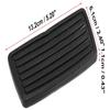 Rubber Pedal Rubber Pad 5.20*2.40*0.43Inch Manual Cover 46545-S84-A81  For Honda CR-Z 2011-2015