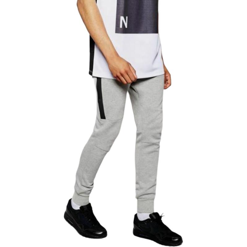 Nike Спортивные штаны Tech Fleece 1 мм, темно-серый меланж/черный, унисекс, уличный стиль 545343-065