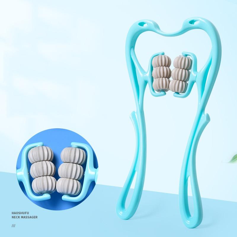 Массажер для шеи, массажер для снятия давления, роликовый массажер для шеи, шеи, плеч