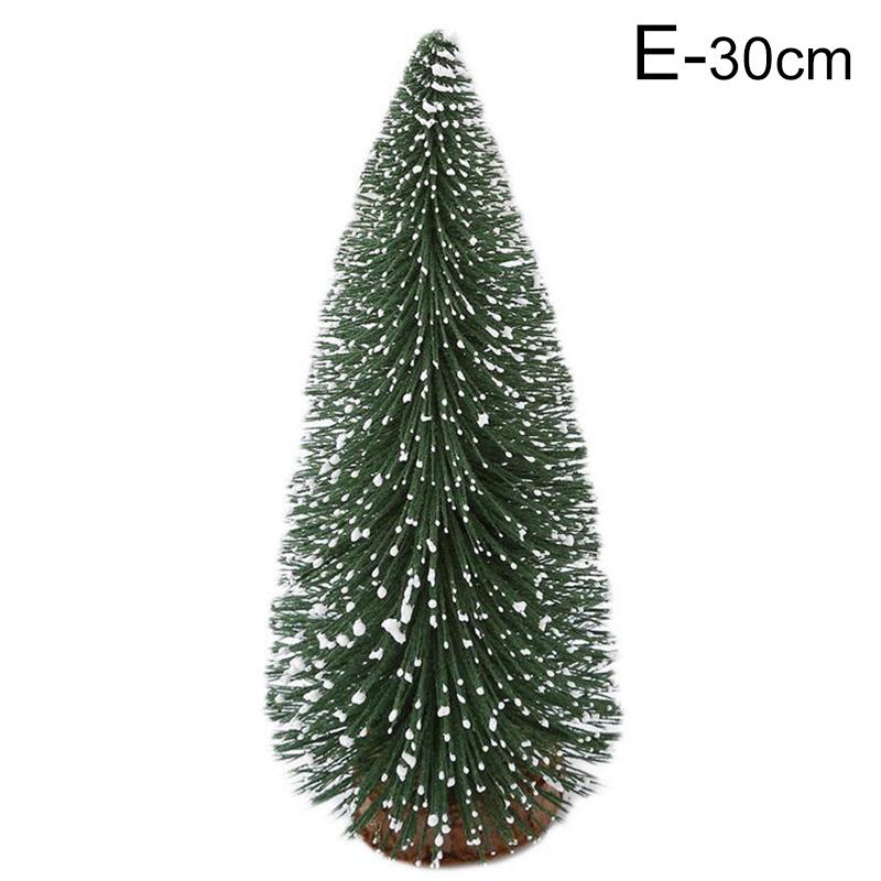 Small Christmas Tree Office Window Desktop Fake Pine Trees DIY Photo Prop Window Xmas Pine Ornaments New Year Decor Gifts JoomZL