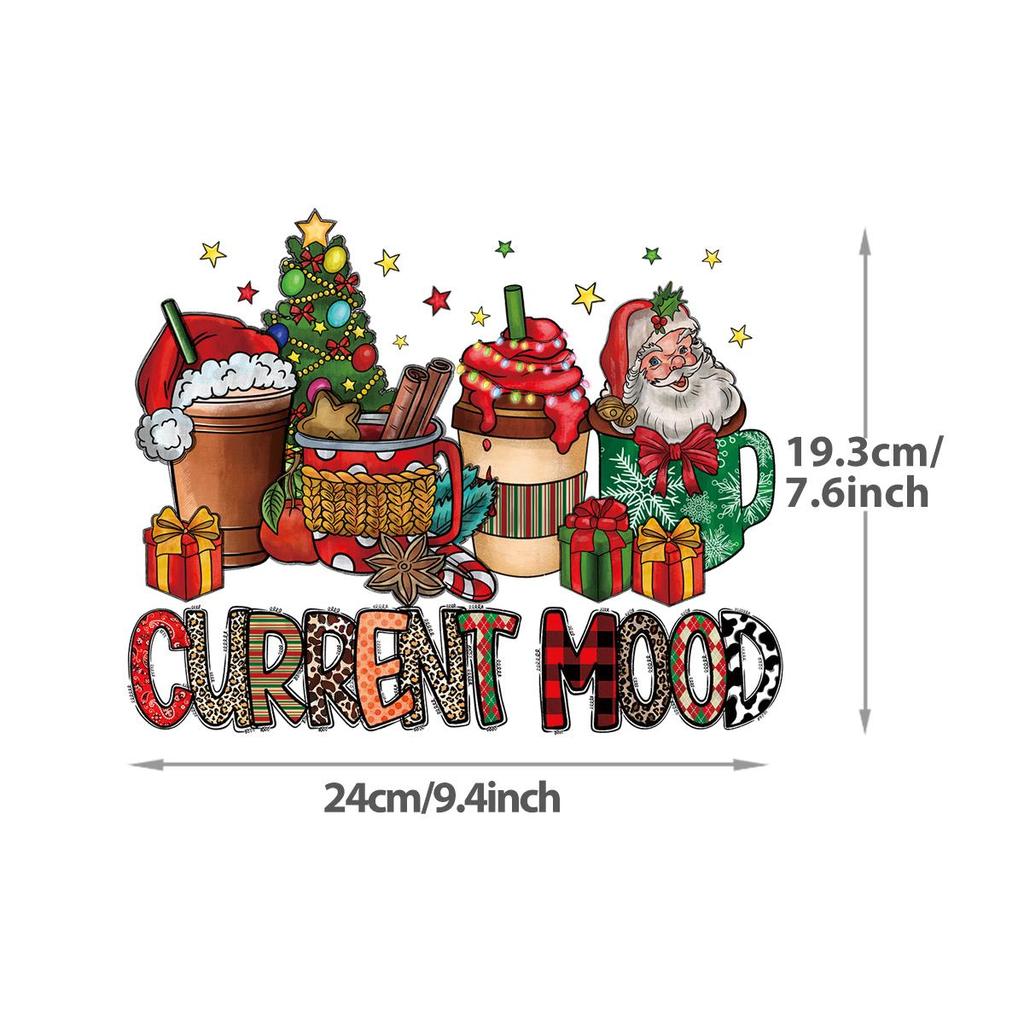 Рождественские нашивки, зимние наклейки, художественные ремесла, глажка одежды, аппликация, термоклейкая передача, аксессуары «сделай сам», утюг на переносе, подарок