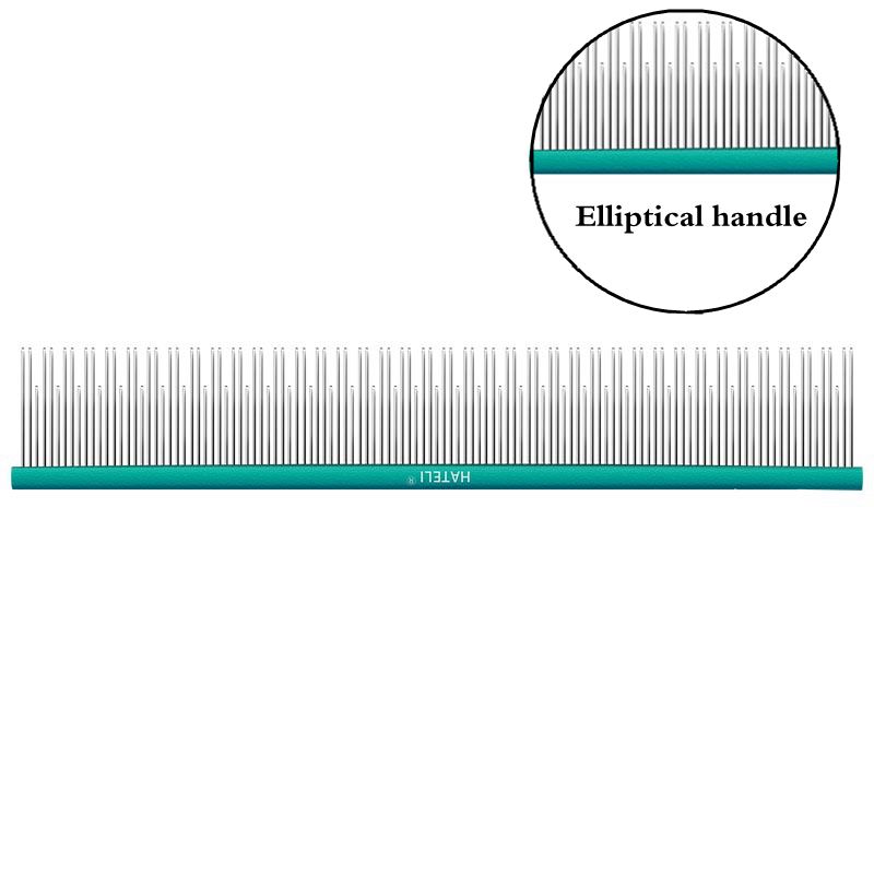 22cm Metal Pet Comb Cat Dog Hair Grooming Stainless Steel Comb Removes Loose Hair Tangles Professional Dog Grooming Supplies