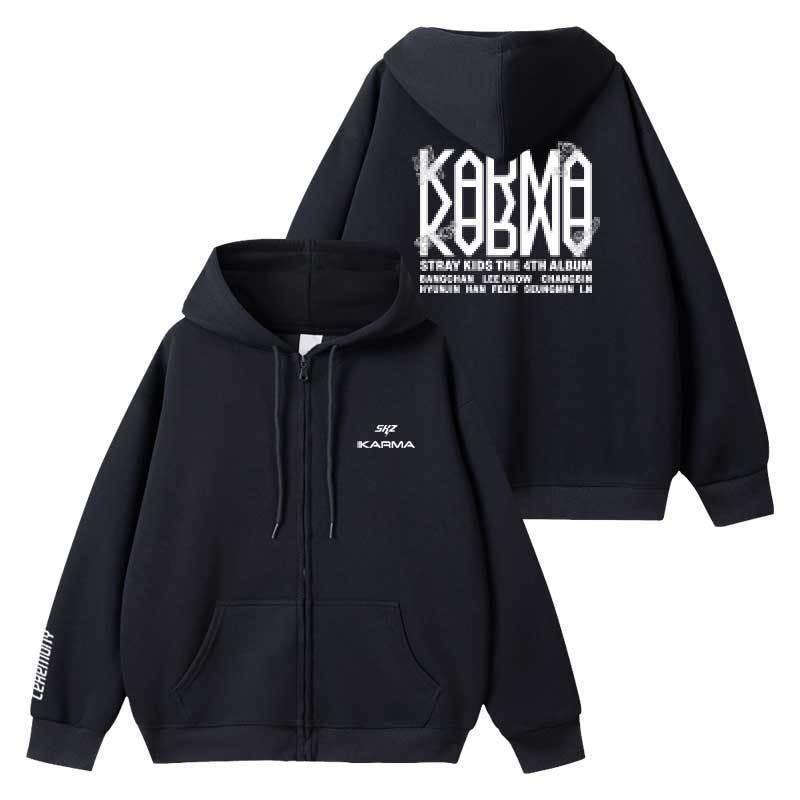 Толстовки Straykids Пальто Kpop Звезда SKZ KARMA одежда сценический костюм