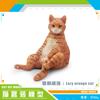 10 Simulated Cat Animal Models Lazy Orange Cat Siamese Cat Muppet Cat Black Cat Flower Cat Desktop Ornament Toys