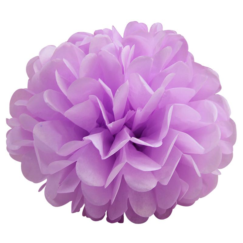 Holiday Supplies 10 " (25cm )Fluffy Tissue Paper Pom Poms Hanging Rose Flower Balls Garlands Wedding Baby Shower Party Decoration