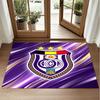 Anderlecht FC Design Crystal Velvet Rug Soft Decorative Mat for Bedroom Entrance
