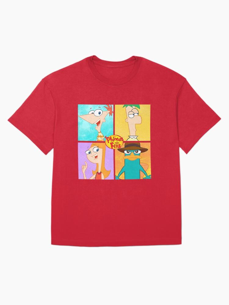 Phineas and Ferb Character Box Up Oversized T-Shirt