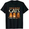 Funny Orange Cats Are The Best Cat Mom T Shirt T-Shirt Oversized T Shirt T Shirts for Men Women Cotton Four Seasons Tees