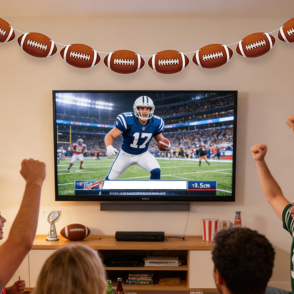 4PC Themed Ball Games, Rugby, Softball, Soccer, Basketball, Party Atmosphere Decorations, Banners, And Decorations.