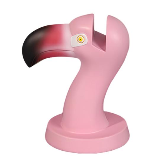 Держатель для очков Фламинго, подставка для очков, статуэтка животного из смолы, украшение для рабочего стола, прочная нескользящая стойка для очков