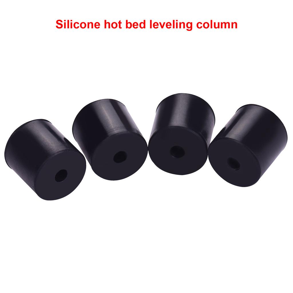 4pcs Silicone Solid Spacer Hot Bed Leveling Silica Column 18mm High Temperature Resistant