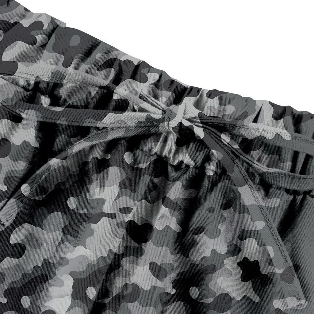 Женские камуфляжные повседневные брюки-карандаш с эластичной резинкой на талии и боковыми карманами