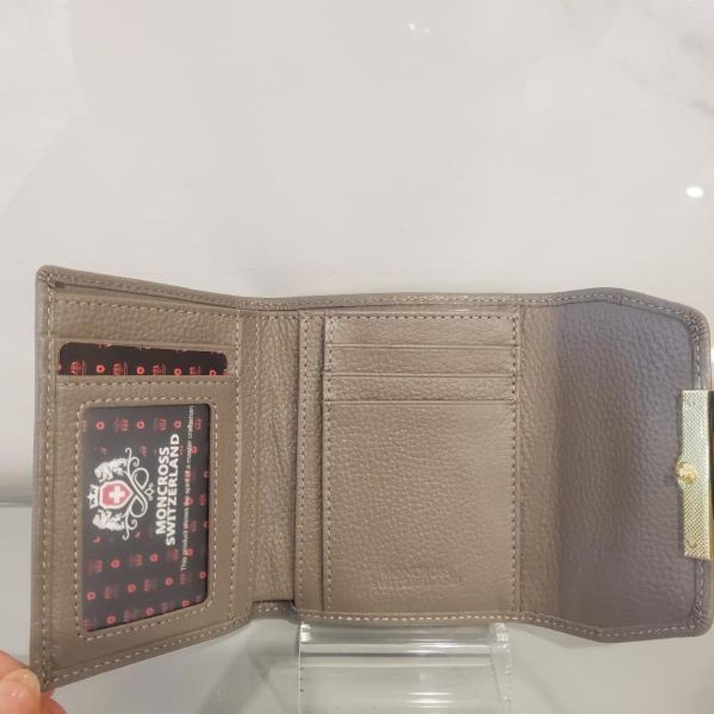 Moncross GYAW19165 Cubic Point Women's Cowhide Half Wallet