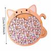 Big Mouth Wooden Puzzle Home Decor Cat-Shaped Puzzle Creative Cat Jigsaw  Children Toys