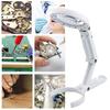 8LED Handheld Loupe Dual Purpose Universal Handheld Illuminated Magnifier Reading Lamp USB Rechargeable Watch Repair Supplies