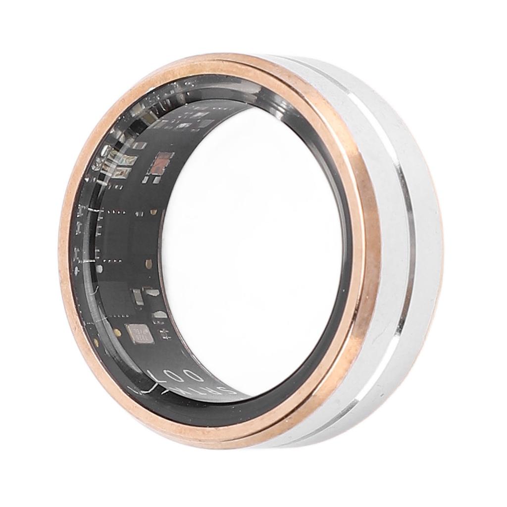 Smart Ring Fitness Tracker Stainless Steel IP68 Water Resistant Real Time Monitoring Smart Health