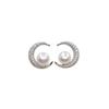 Exquisite Diamond Moon Pearl Earrings: 2026 Luxury Style