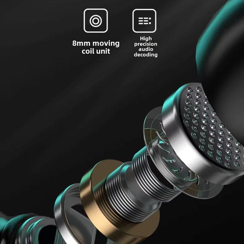 Гарнитура Bluetooth Беспроводная сенсорная металлическая меха Стиль маломощная игровая гарнитура с цифровым дисплеем
