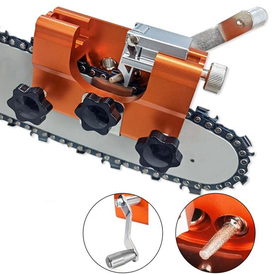 Точилка для бензопилы с гаечными ключами Компактный размер Портативный набор приспособлений для заточки зубов бензопилы с ручным управлением