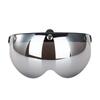 Universal Motorcycle Retro Pilot-Style Standard 3 Snap-Button Visor Flip Up Down Open Face Helmet Wind Shield Durable