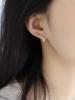 Серьги-клипсы женские из серебра S925 с покрытием 18 карат, в форме колоса пшеницы, с ароматом риса - Блестящие и изысканные