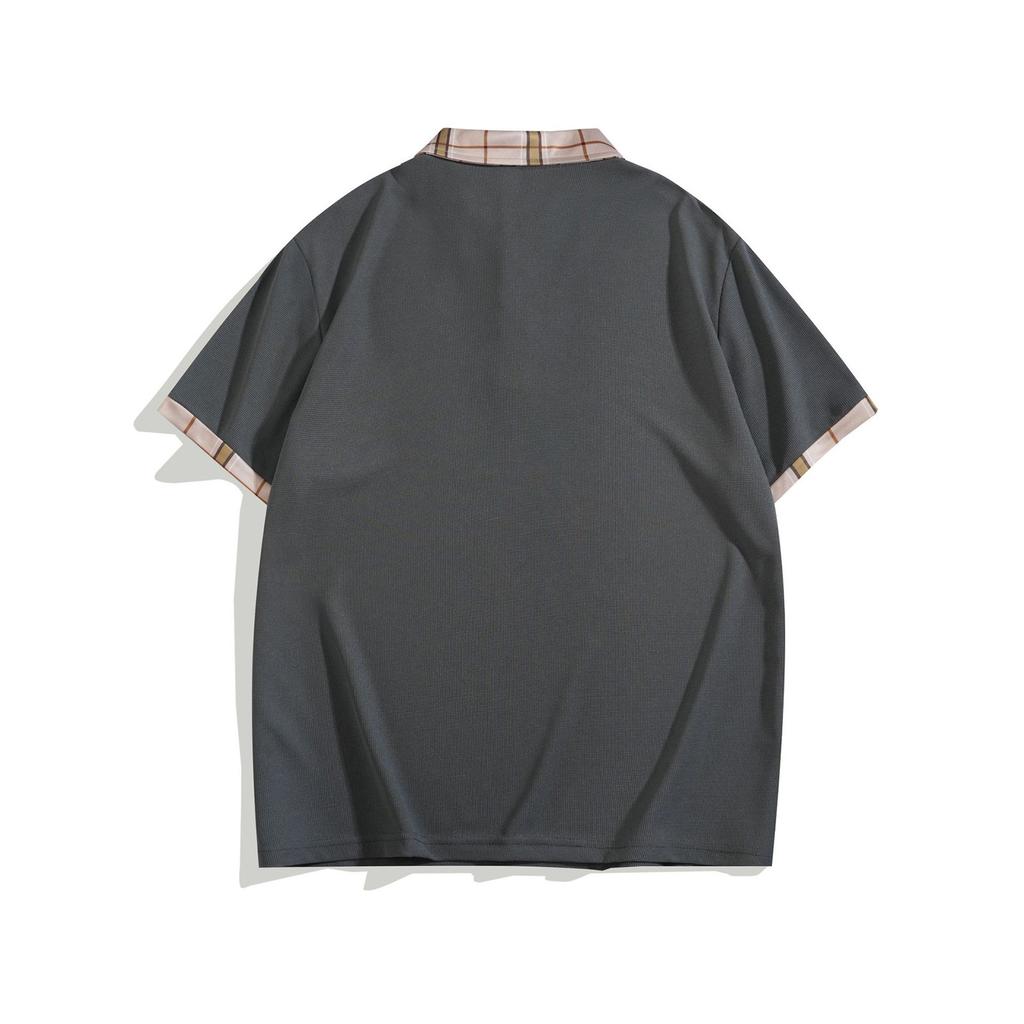 Мужская летняя спортивная модная дышащая рубашка на пуговицах, мужская спортивная повседневная клетчатая футболка